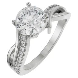Emori 18k White Gold & Diamond Adrey Ring-image-98