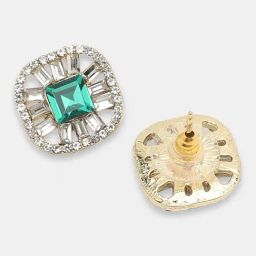 Sohi Gold Plated Party Designer Stone Stud Earrings-40