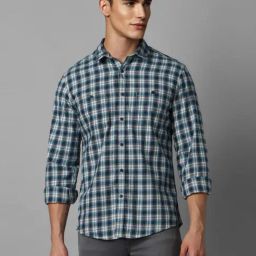 Louis Philippe Jeans Multicolored Cotton Slim Fit Checks Shirt-picture-29