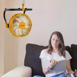 Ingco Cordless Fan with 450 CFM High, 310 CFM Low Air Consumption and 230 mm Blade Size, CFALI2002 image 4