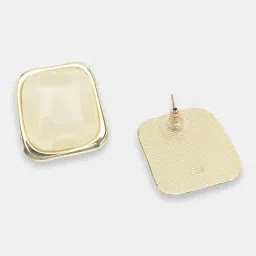 Sohi Gold Plated Party Pearls Stud Earrings-4