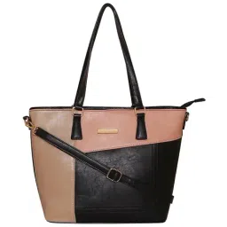 Giordano Blossoms 2020 Black & Pink Textured Medium Shoulder Handbag-59