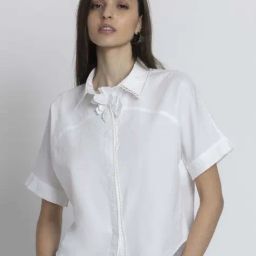 SHAYE White Casual Shirt-image-57