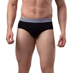 UnderJeans by Spykar Black & Grey Briefs-image-67