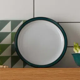 DENBY Greenwich White & Teal Blue Stoneware 17.5 cm Small Plate - Set of 1-16