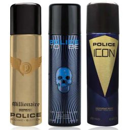 Police Millionaire Homme, To Be Man & ICON Deo Combo Set-image-83