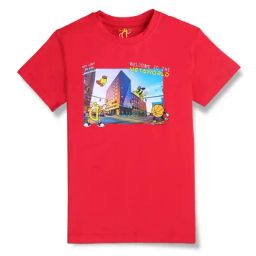 Gini & Jony Kids Red Digital Print T-Shirt-image-36