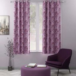 Bianca SANTORO Pink Faux Silk 5 Ft. Window Curtain - Set of 2-image-88