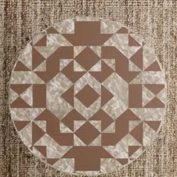 Casagold Kingsley Vegan Shell Inlay Coffee Table With Stand - Brown image 4