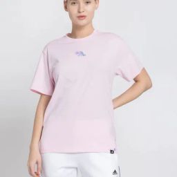 ADIDAS Women's Pink W L M EMB T-Shirt-picture-10