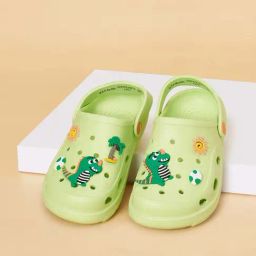 Pantaloons Junior Green Back Strap Clogs-image-0