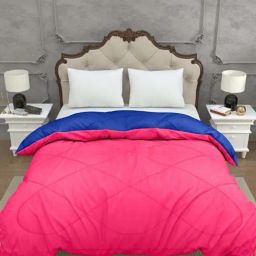 JaipurFabric Navy & Red Cotton 300 GSM Double Bed Comforter-29