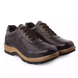 Enrich Field Steel Toe Safety Shoe Genuine Leather Low AnkleSize UK 10 Brown, SGS1134BR-97