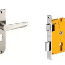 Dorset Silver Chrome Lever Handle Lock Set With Mortise Latch HL AMY-image-39
