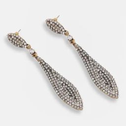 Sohi Gold Plated Party Designer Stone Drop Earrings-15