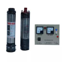 PowerHouse 1.5 HP 12 Stage Single Phase 4 Inch Water Filled Borewell Submersible Pump with Control Panel-3