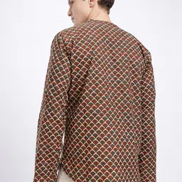 Anouk Rustic Men Ethnic Motifs Printed Kurta image 5