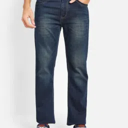 Octave Blue Cotton Regular Fit Jeans-image-57
