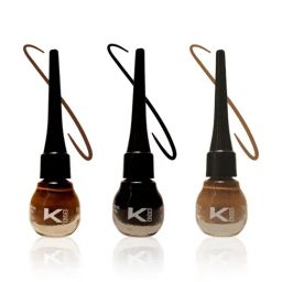 KINDED Liquid Eye Liner Midnight Black, Chocolate Brown & Camel Brown Combo-45