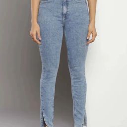 Calvin Klein Skinny Denim Light Lightly Washed High Rise Jeans-image-74