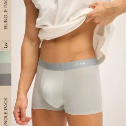 The Bear House Multicolored Comfort Fit Texture Trunks - Pack Of 3-picture-13