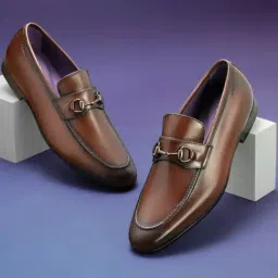 Arrow Men's Brown Formal Loafers-picture-4