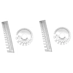 illuminate Tools Rectangular & SWG Wire Gauge Stainless Steel, 0327BS0Z8CE (Pack of 4 Pcs)-6