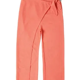 Allen Solly Junior Peach Solid Trousers-image-1