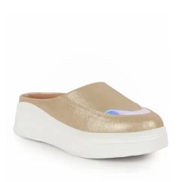 Fausto Women's Gold Mule Shoes-picture-39
