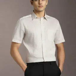 Louis Philippe Beige Cotton Regular Fit Printed Shirt-picture-45