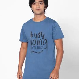 TeenTrums Boys Blue Graphic Print T-Shirt-image-29