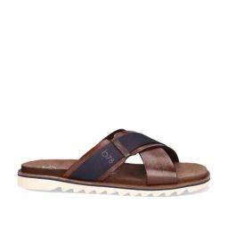 Bugatti Men's Limon Brown Cross Strap Sandals-image-51