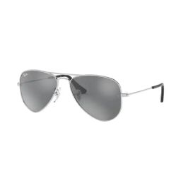 Ray-Ban 0RJ9506S Silver Mirrored Aviator - 52 mm - Kids-image-13