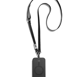 DailyObjectsBlack Leather Crossbody Phone Lanyard Strap-28