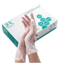 AM SAFE-X Medium Size Disposable Transparent Hand Gloves (Pack of 100)-image-65
