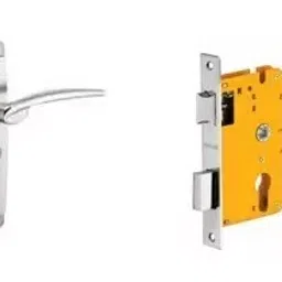 Dorset Silver Chrome Lever Handle Lock Set With Mortise Latch HL LET-17