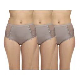 Erotissch Pack Of 3 Grey Lace Hipster-picture-42
