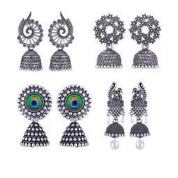 DIVASTRI Women Silver Earrings-image-87