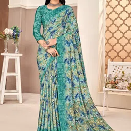 KALINI Poly Crepe Saree-picture-3