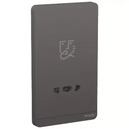 Schneider Electric AvatarOn Dark Grey Shaver Socket With 240 V AC Input Voltage, 115_240V 20VA Uni Ver Shaver, DG-21