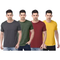 Color Capital Multicolored Regular Fit T-Shirt - Pack of 4-image-64