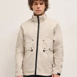 The Bear House Cream Polyester Regular Fit Solid Casual Jacket-image-69