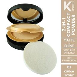 KINDED Matte & Shine 2-in-1 Compact Powder 01 Cream Ivory - 18 gm-56