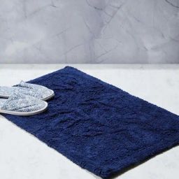 Fabindia Navy Cotton 1900 GSM Bathmat-image-54