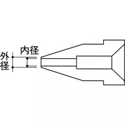 Hakko Desoldering Nozzle 3 Φmm Outer Dia, 1.6 Φmm Inner Dia For 474/475/701/808/809, A1007 (10) (Set of 10)-15