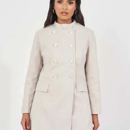 Styli Beige Plain Jacket-picture-45