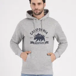 Red Tape Grey Graphic Regular Fit Sweatshirt-picture-4