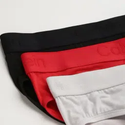 Calvin Klein Multicolor Regular Fit Briefs - Pack Of 3-image-11