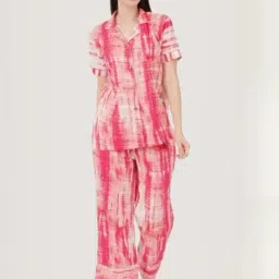 Urban Sundari Pink Casual Fit Printed Pyjama Set-picture-17