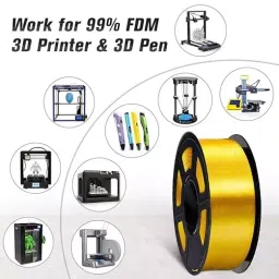 FiLAMONT 3D Printer Filament Pla Silk 1.75 mm Diameter, Silk Gold image 4
